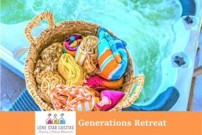 Hot Tub and Jacuzzi Suite! 100 steps from spacious beach and Jetty park! Generations Retreat Sleeps 26